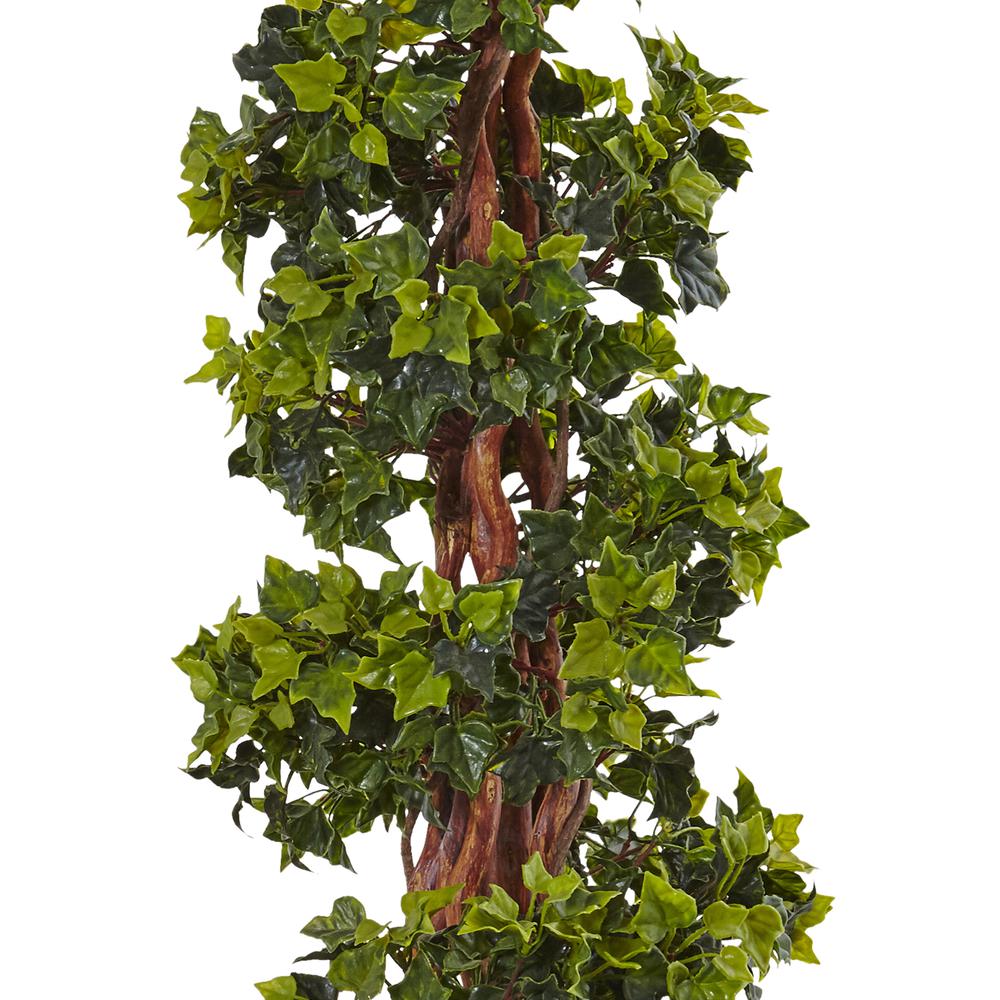 4ft. English Ivy Artificial Tree in Farmhouse Planter, UV Resistant (Indoor/Outdoor). Picture 2