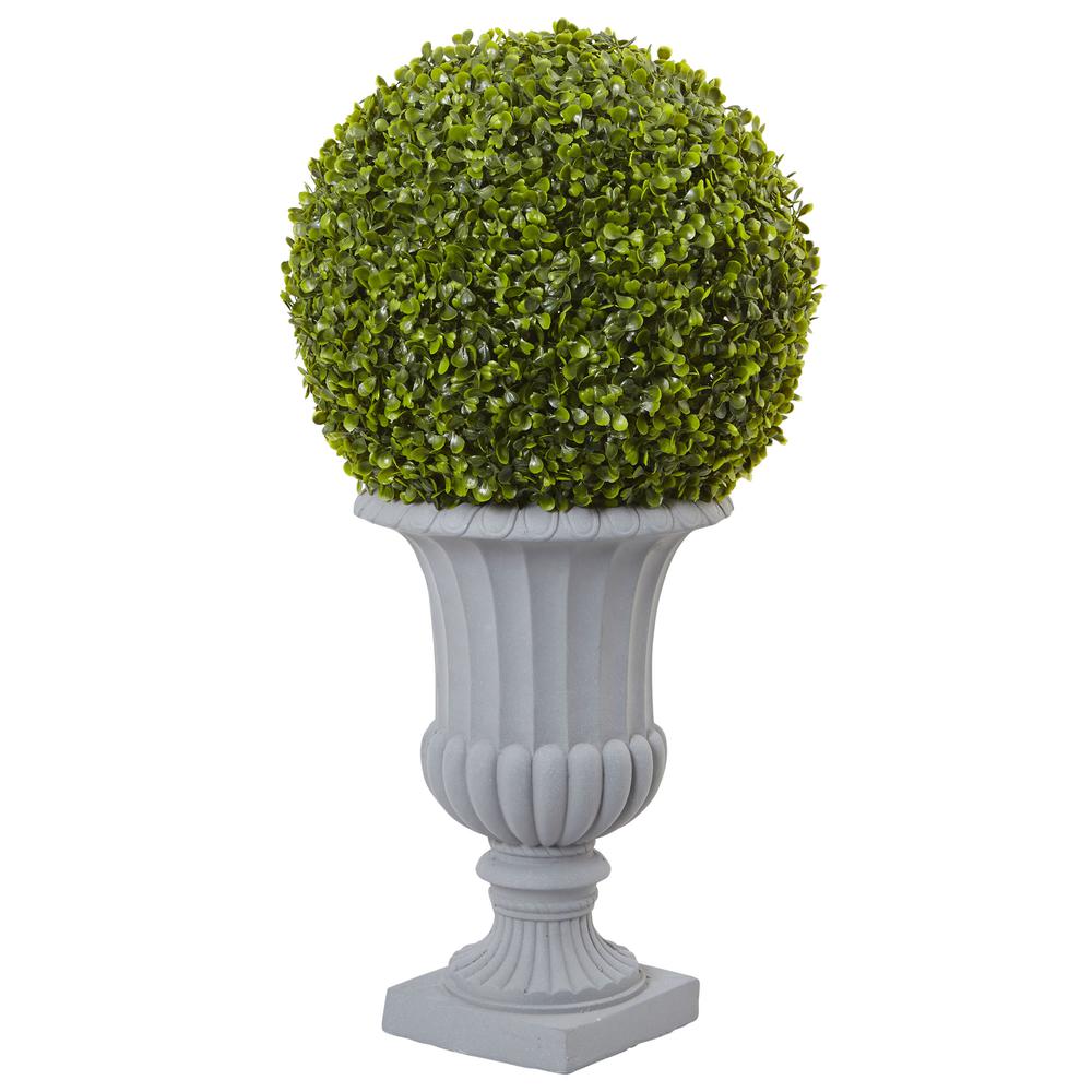 2.5ft. Boxwood Topiary with Urn (Indoor/Outdoor). Picture 1