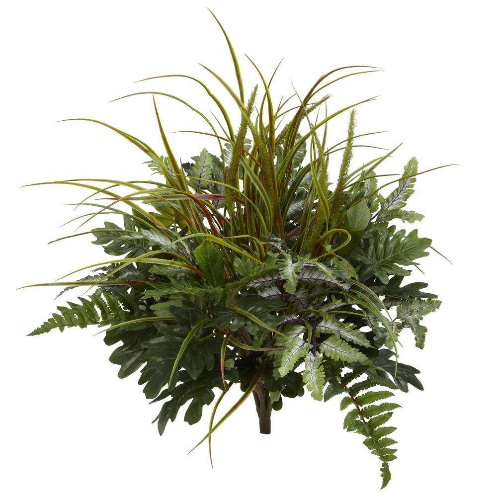 28in. Mix Greens Artificial Plant (Set of 2). Picture 1