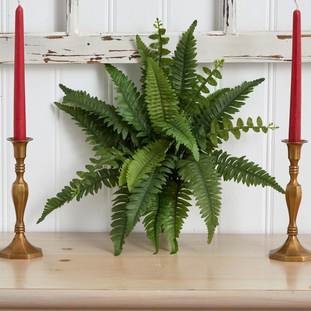 14in. Boston Fern Artificial Plant (Set of 6). Picture 4