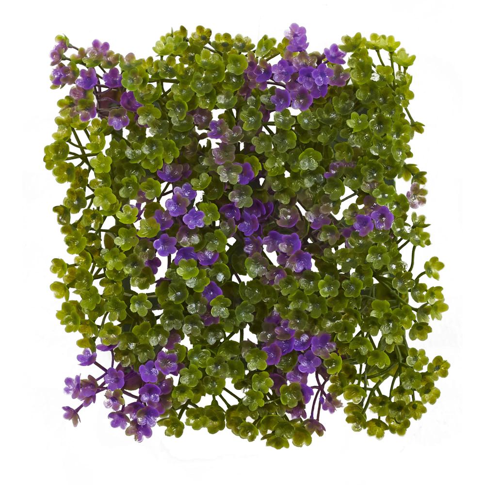 6in. x 6in. Purple & Green Clover Mat (Set of 12). Picture 2
