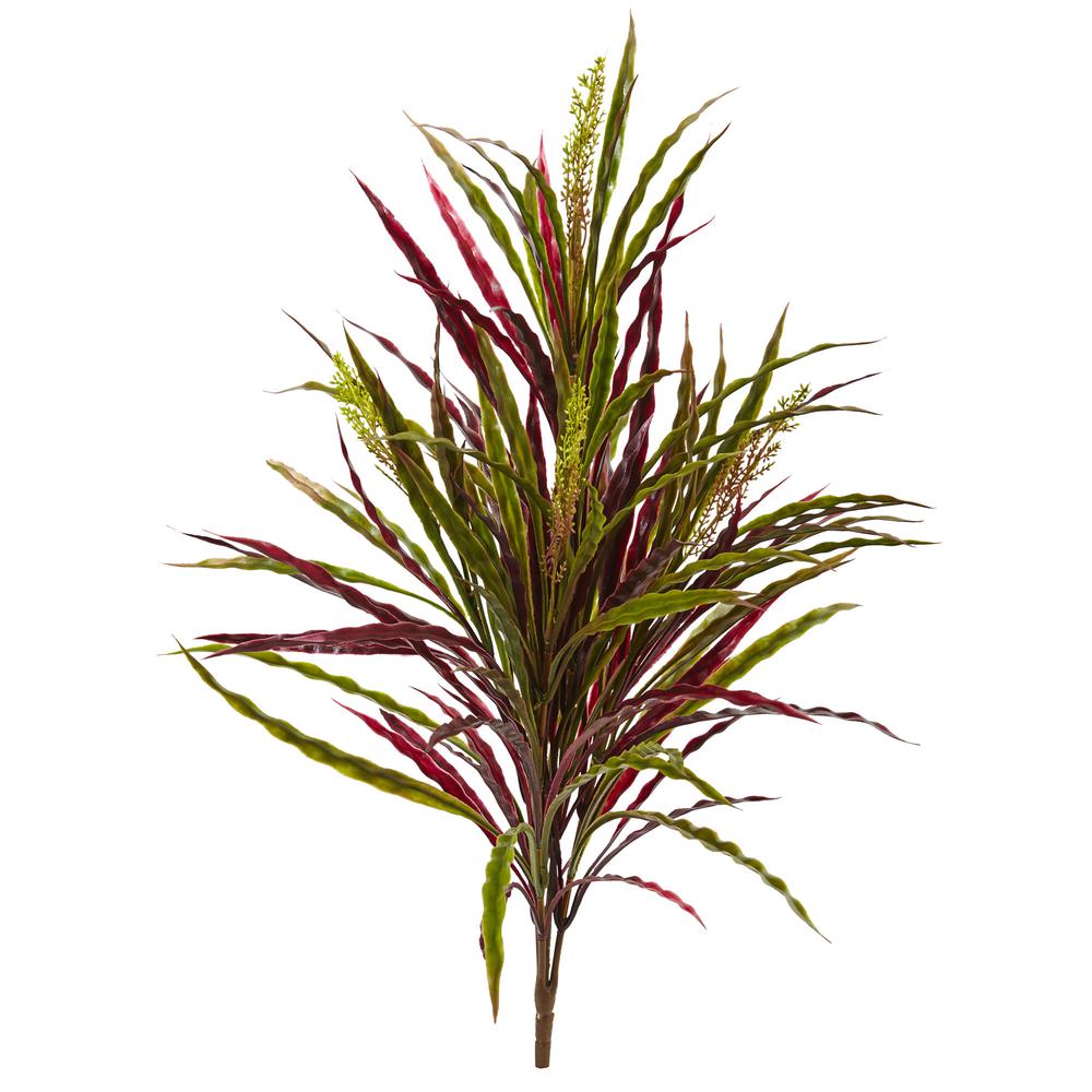 28in. Fall Vanilla Grass Artificial Plant (Set of 3). Picture 1