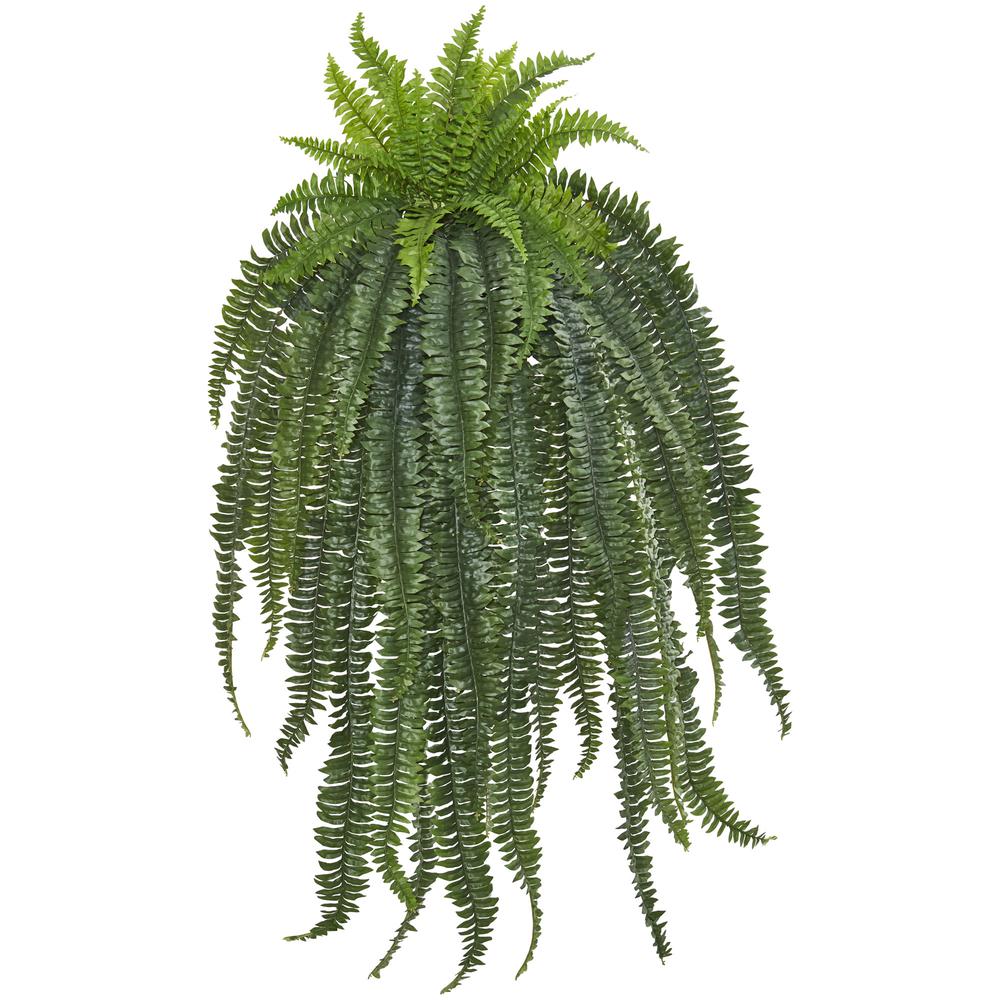 58in. Boston Fern Artificial Hanging Plant. Picture 1