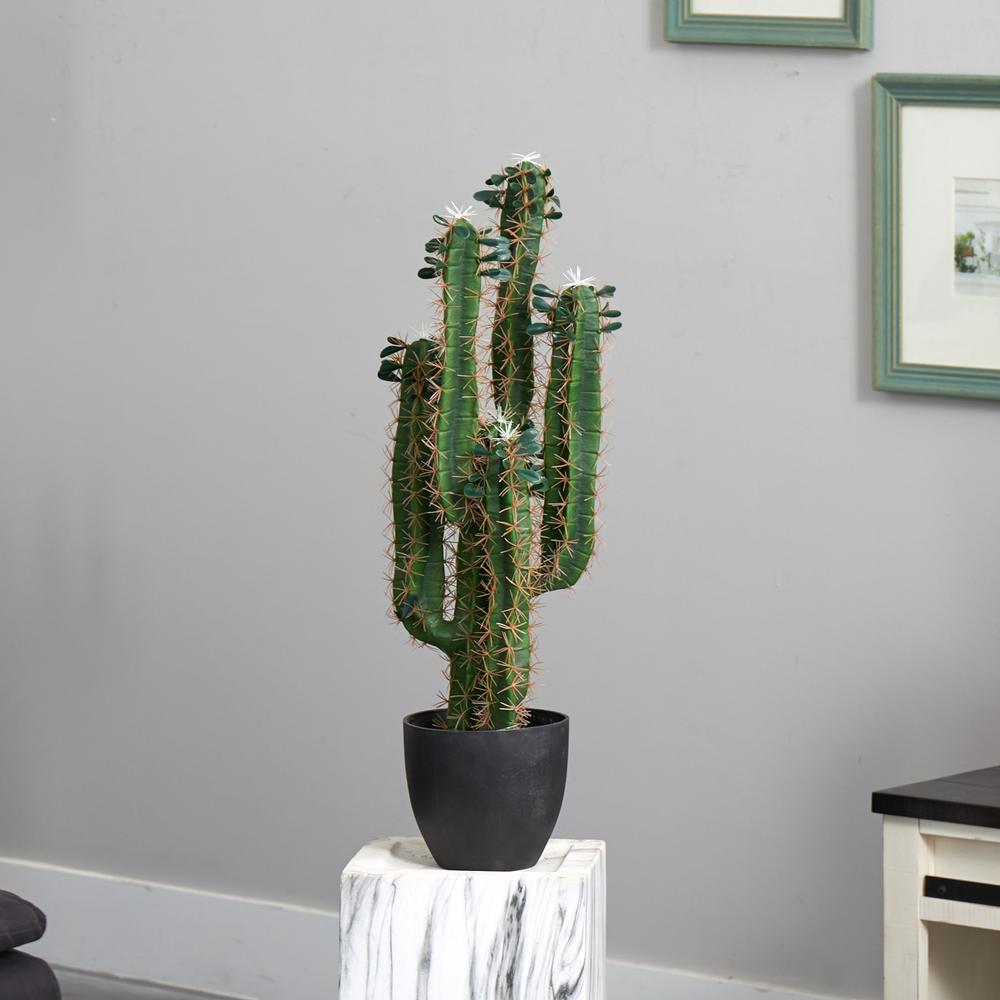 2.5ft. Cactus Artificial Plant. Picture 2