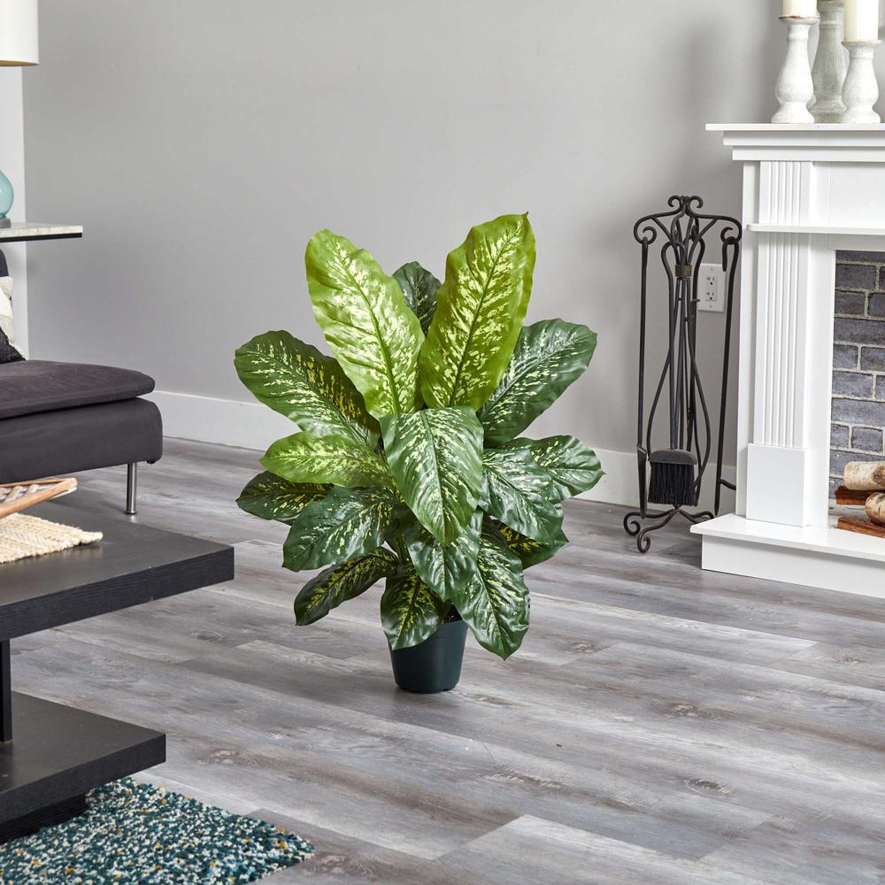 34in. Dieffenbachia Artificial Plant (Real Touch). Picture 5