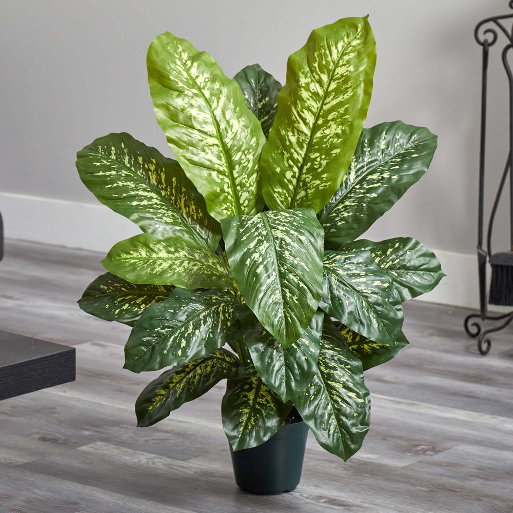 34in. Dieffenbachia Artificial Plant (Real Touch). Picture 3