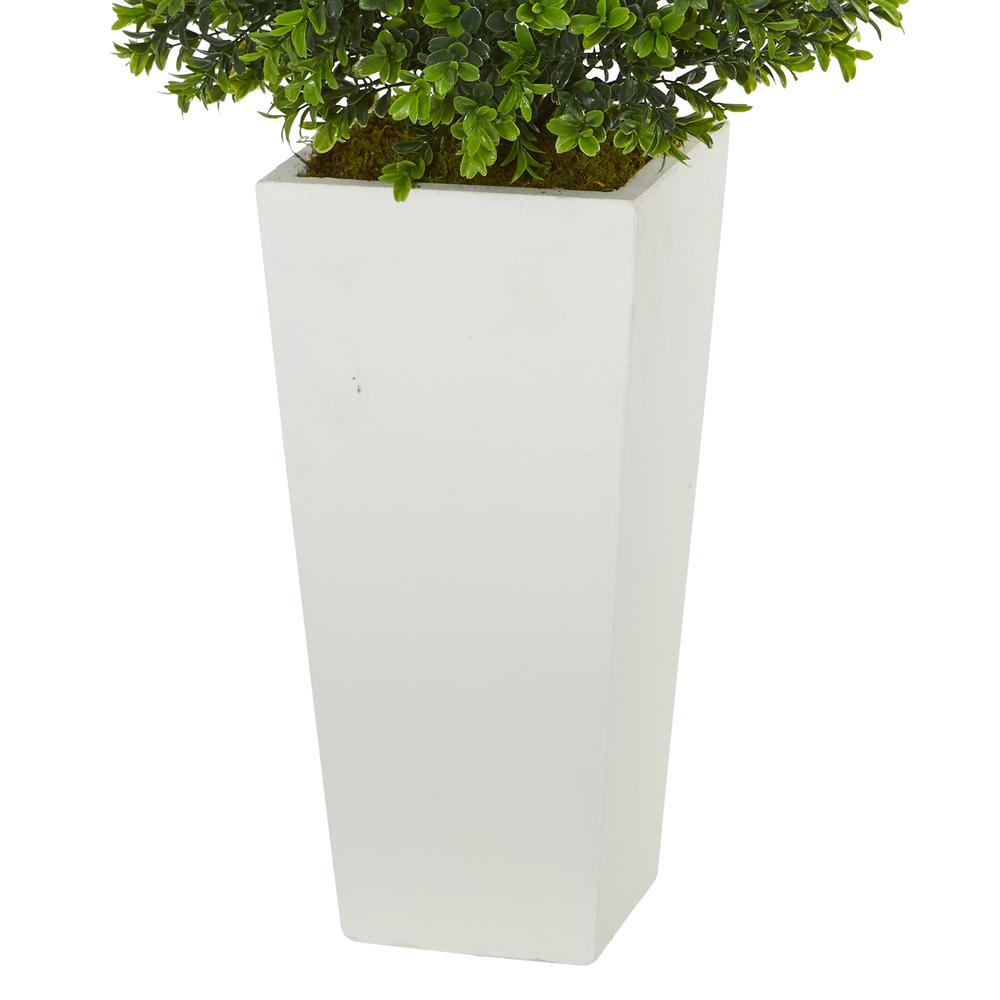 Sweet Grass Artificial Plant in White Tower Planter (Indoor/Outdoor). Picture 4