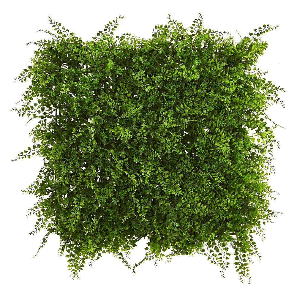 20in. x 20in. Lush Mediterranean Artificial Fern Wall Panel UV Resistant (Indoor/Outdoor). Picture 1