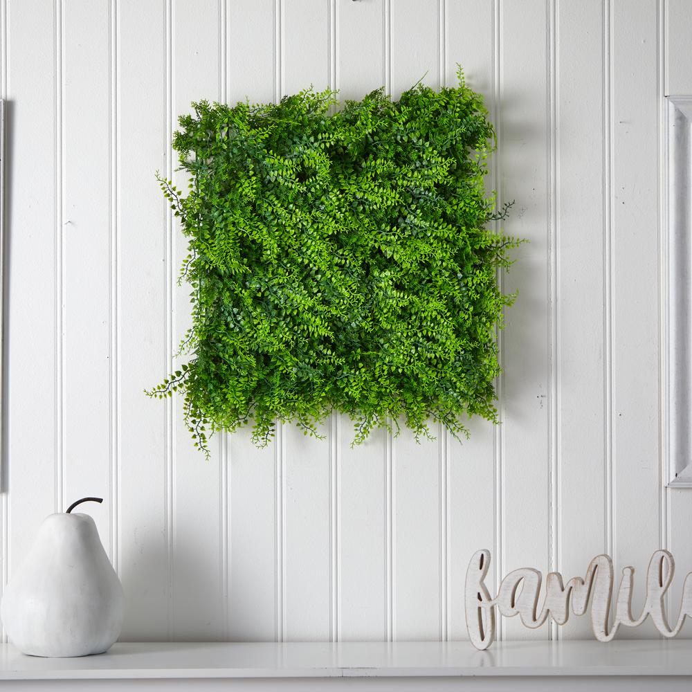 20in. x 20in. Lush Mediterranean Artificial Fern Wall Panel UV Resistant (Indoor/Outdoor). Picture 2