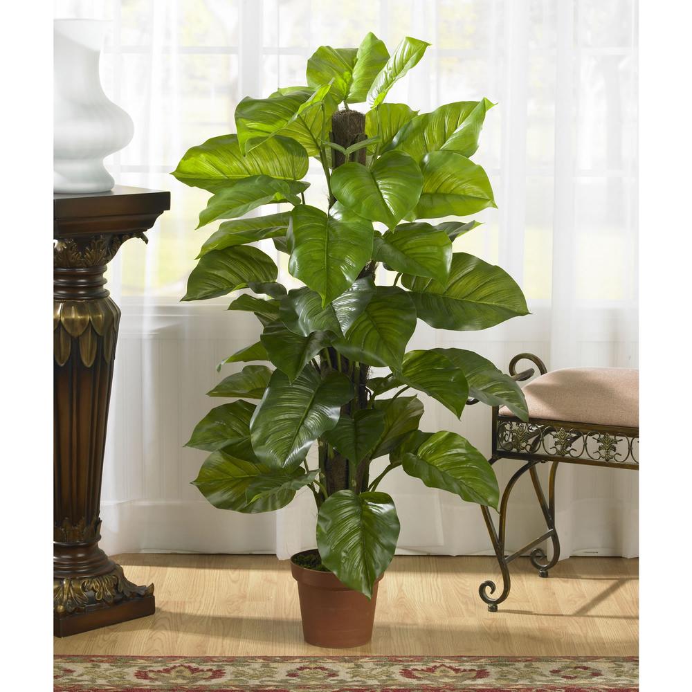 52in. Large Leaf Philodendron Silk Plant (Real Touch). Picture 3