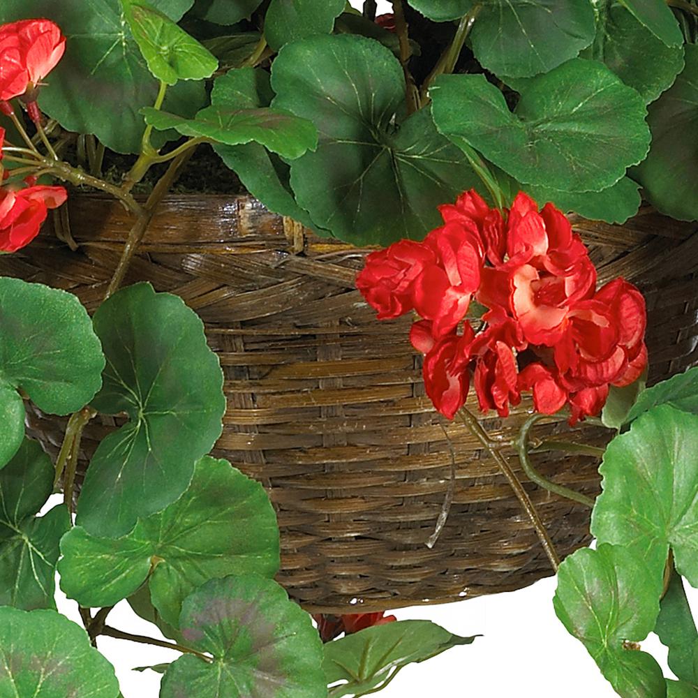 Geranium Hanging Basket Silk Plant. Picture 5