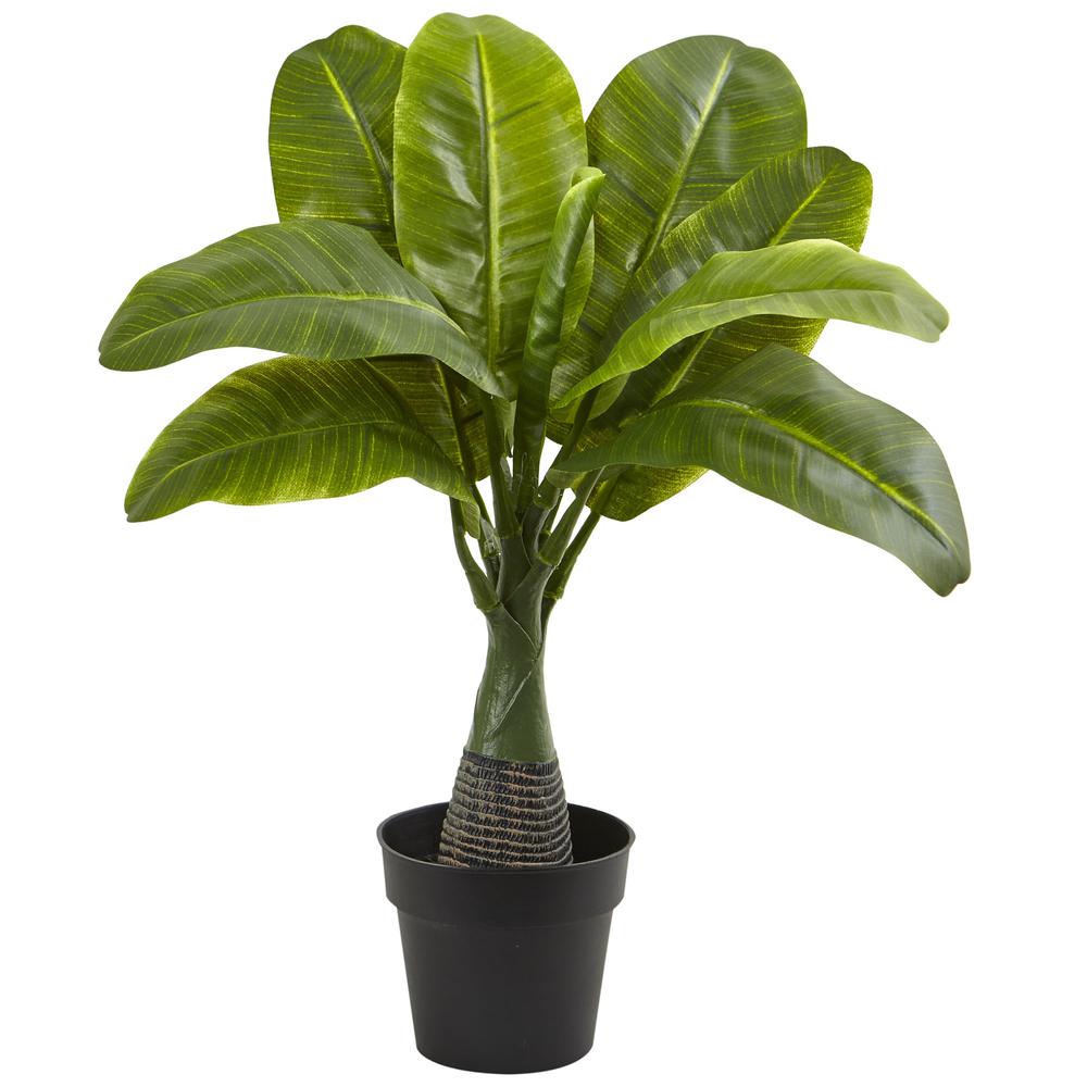 Areca, Fountain & Banana Palm Artificial Trees (Set of 3). Picture 2