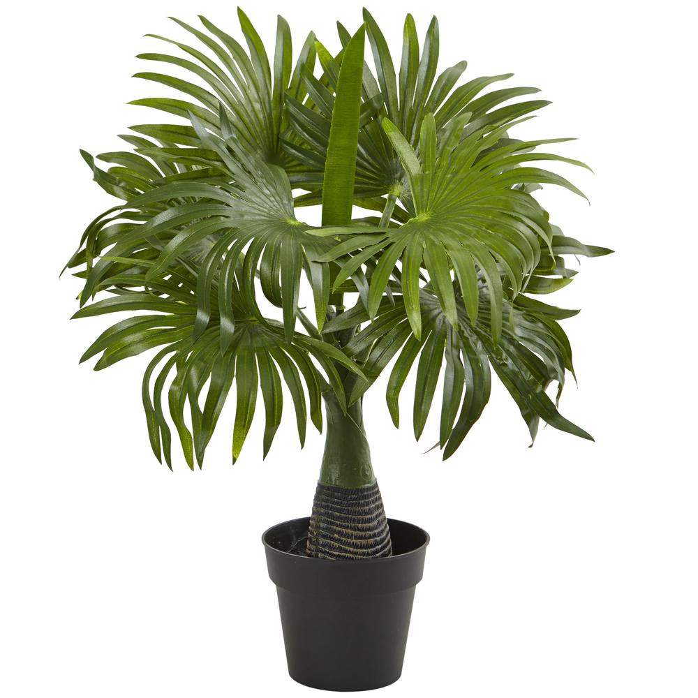 Areca, Fountain & Banana Palm Artificial Trees (Set of 3). Picture 3