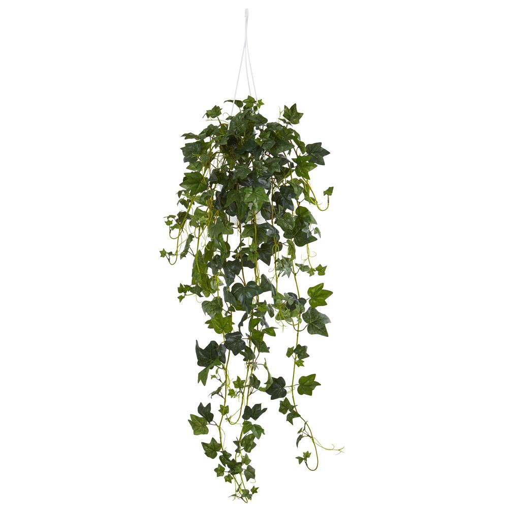 English Ivy Hanging Basket Artificial Plant. Picture 1
