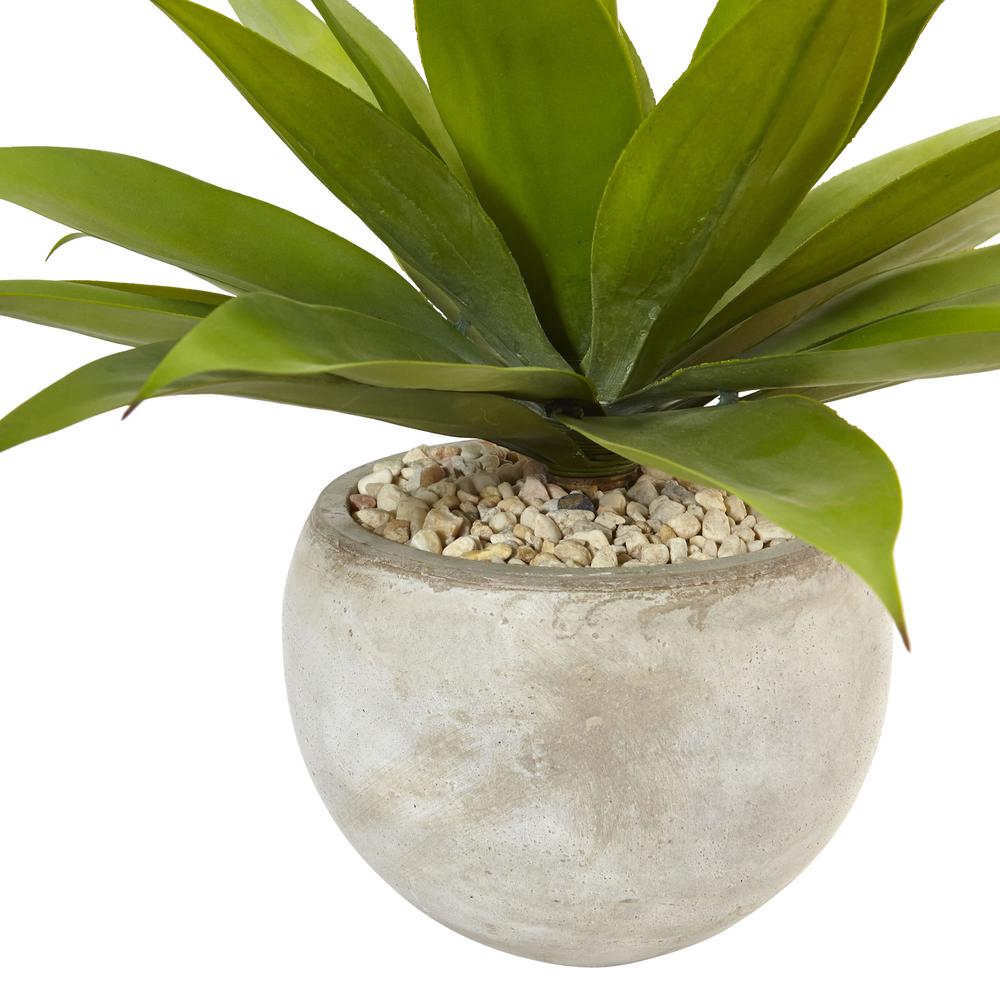 24in. Agave Artificial Plant in Sand Colored Bowl. Picture 2