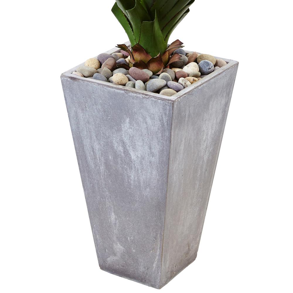 5 ft. H Spiked Artificial Agave in Cement Planter (Indoor/Outdoor). Picture 4