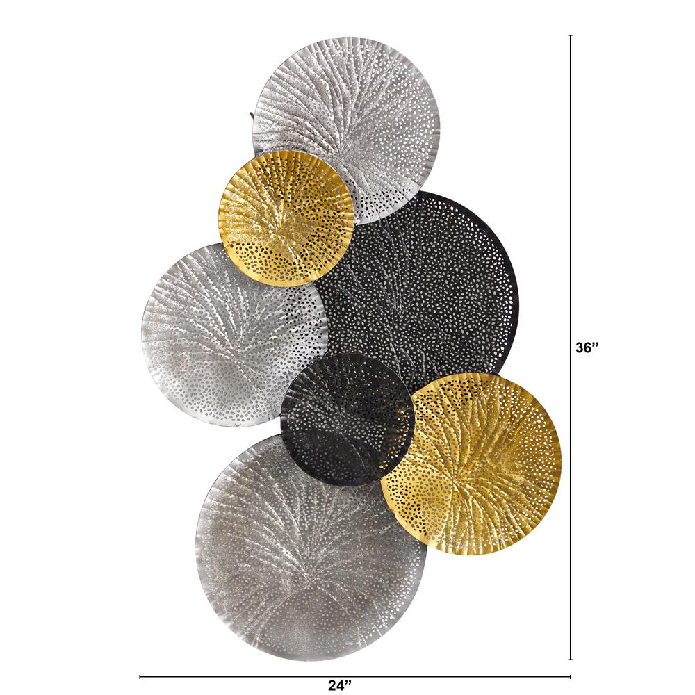 3ft. x 2ft. Layered Metal Wall Art Decor. Picture 2