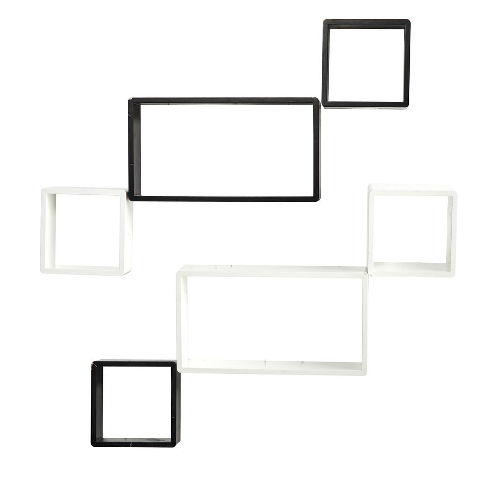 15in. Modern Wall Art Décor Floating Shelves (Set of 6). Picture 1