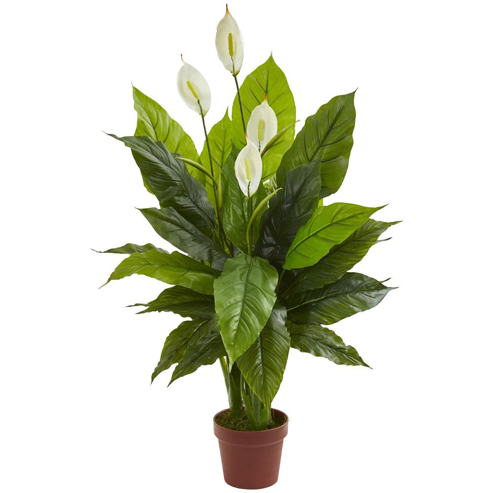 42in. Spathiphyllum Artificial Plant (Real Touch). Picture 1