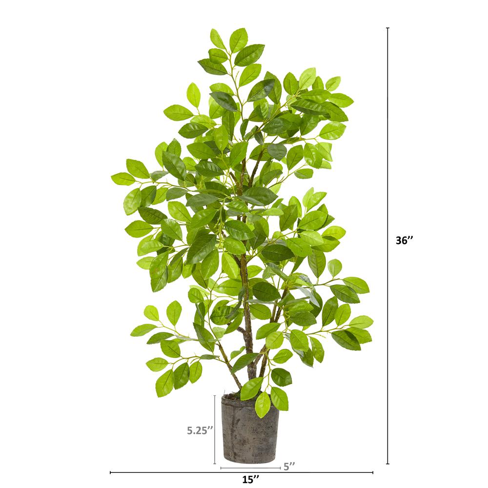 3ft. Ficus Artificial Tree in Planter. Picture 2