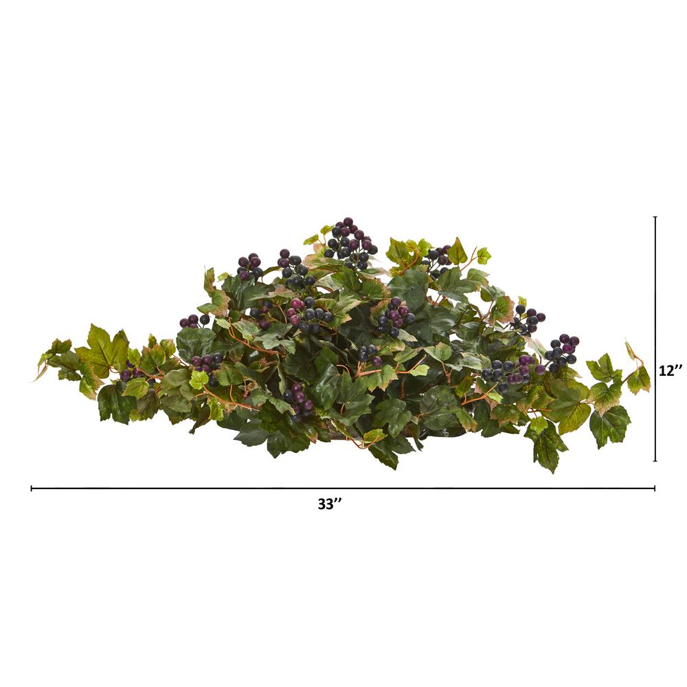 33in. Grape Leaf Artificial Ledge Plant. Picture 2