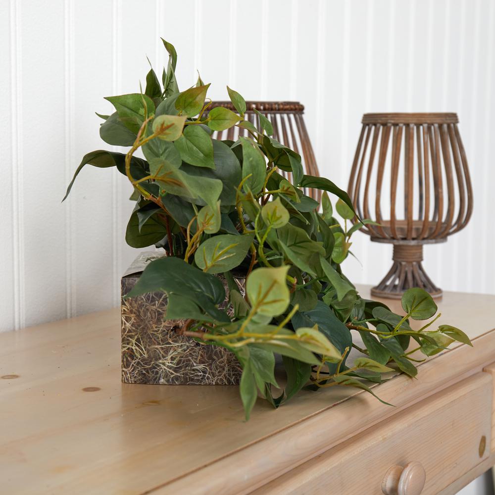 31in. Philodendron Artificial Ledge Plant. Picture 5