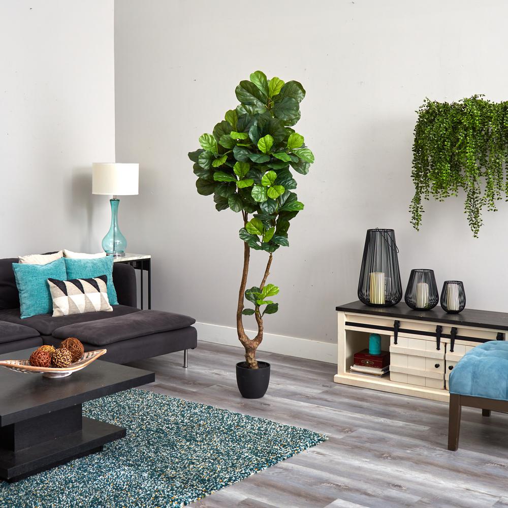 78in. Fiddle Leaf Artificial Tree (Real Touch). Picture 3