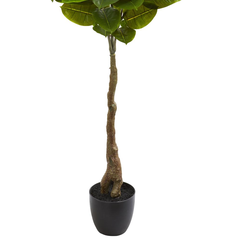 65in. Rubber Leaf Artificial Tree (Real Touch). Picture 3