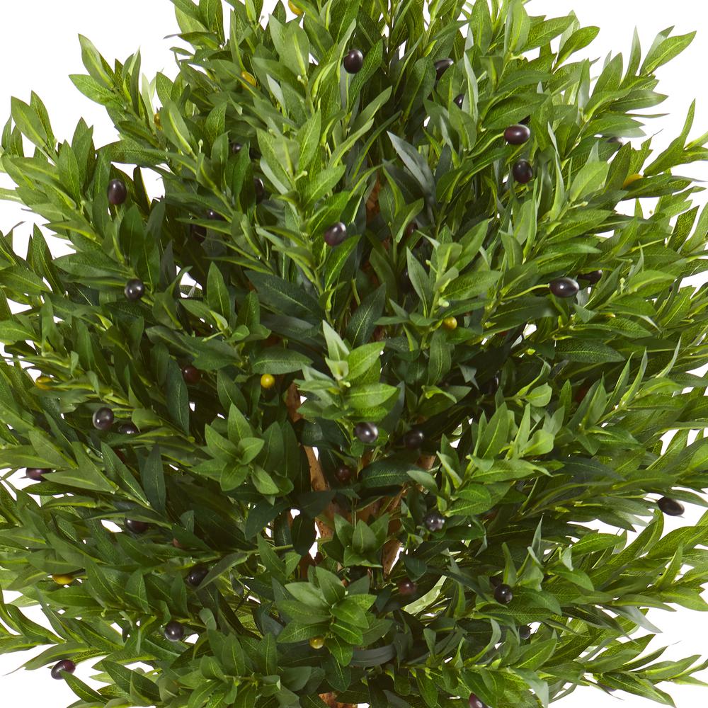 5.5ft. Olive Topiary Artificial Tree UV Resistant (Indoor/Outdoor). Picture 5