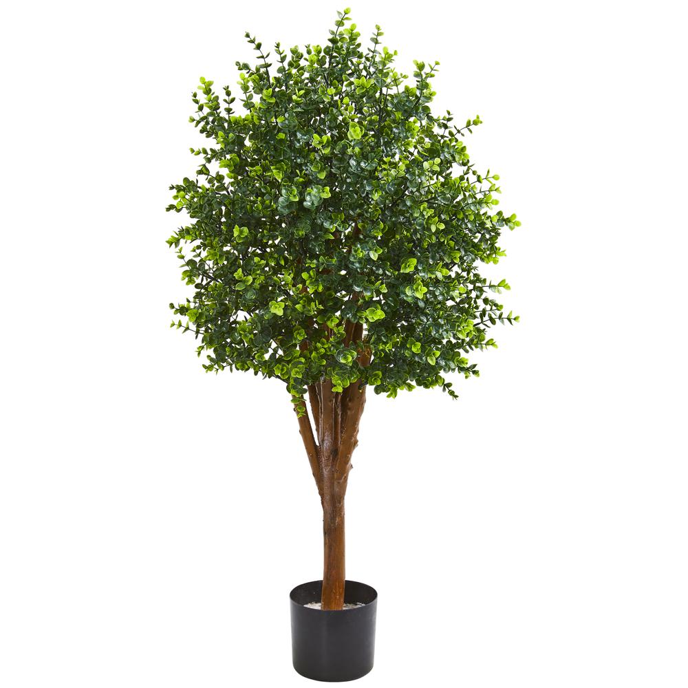 4ft. Eucalyptus Artificial Tree UV Resistant (Indoor/Outdoor). Picture 1