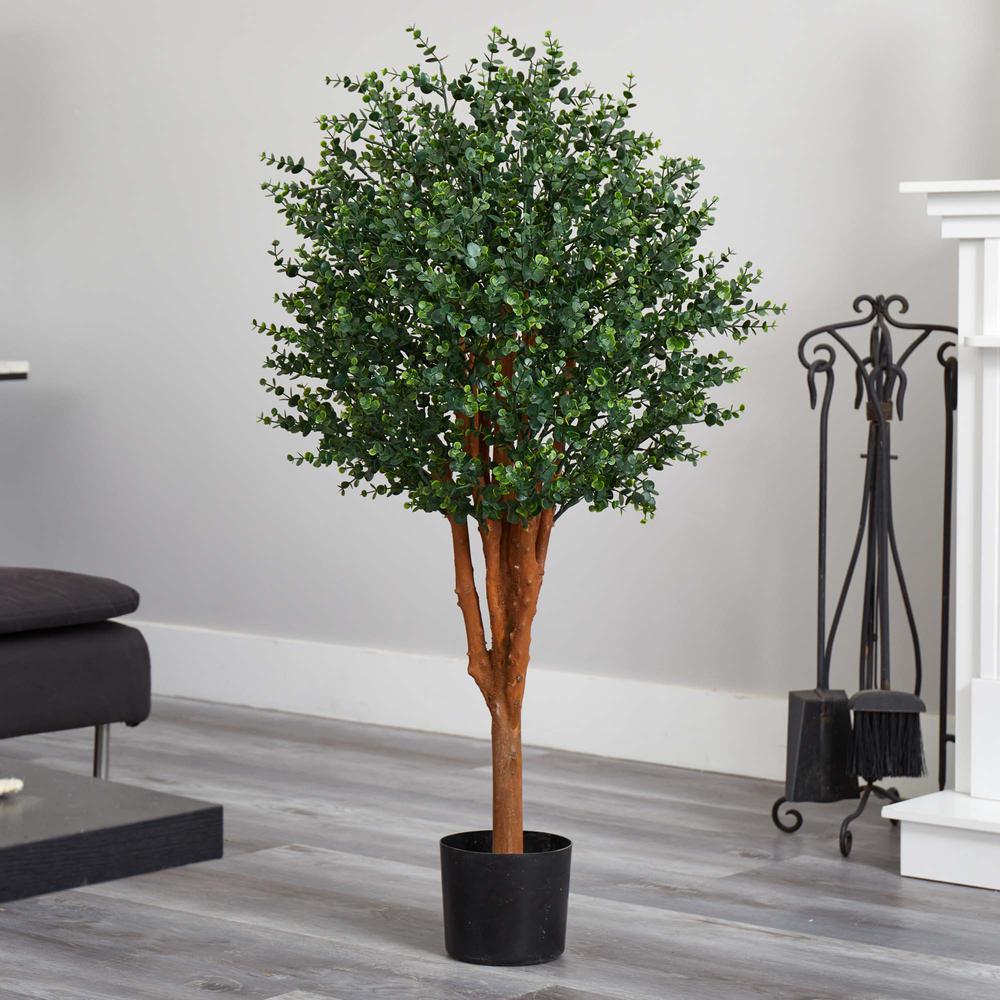 4ft. Eucalyptus Artificial Tree UV Resistant (Indoor/Outdoor). Picture 3