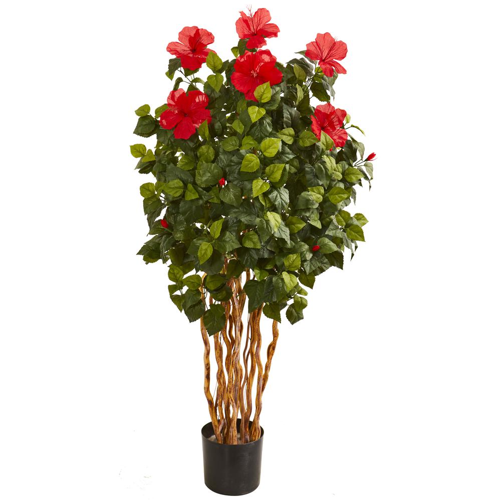 5ft. Hibiscus Artificial Tree. Picture 1