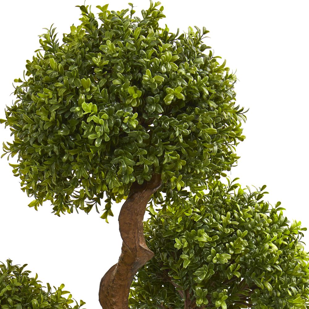 3.5ft. Four Ball Boxwood Artificial Topiary Tree. Picture 2