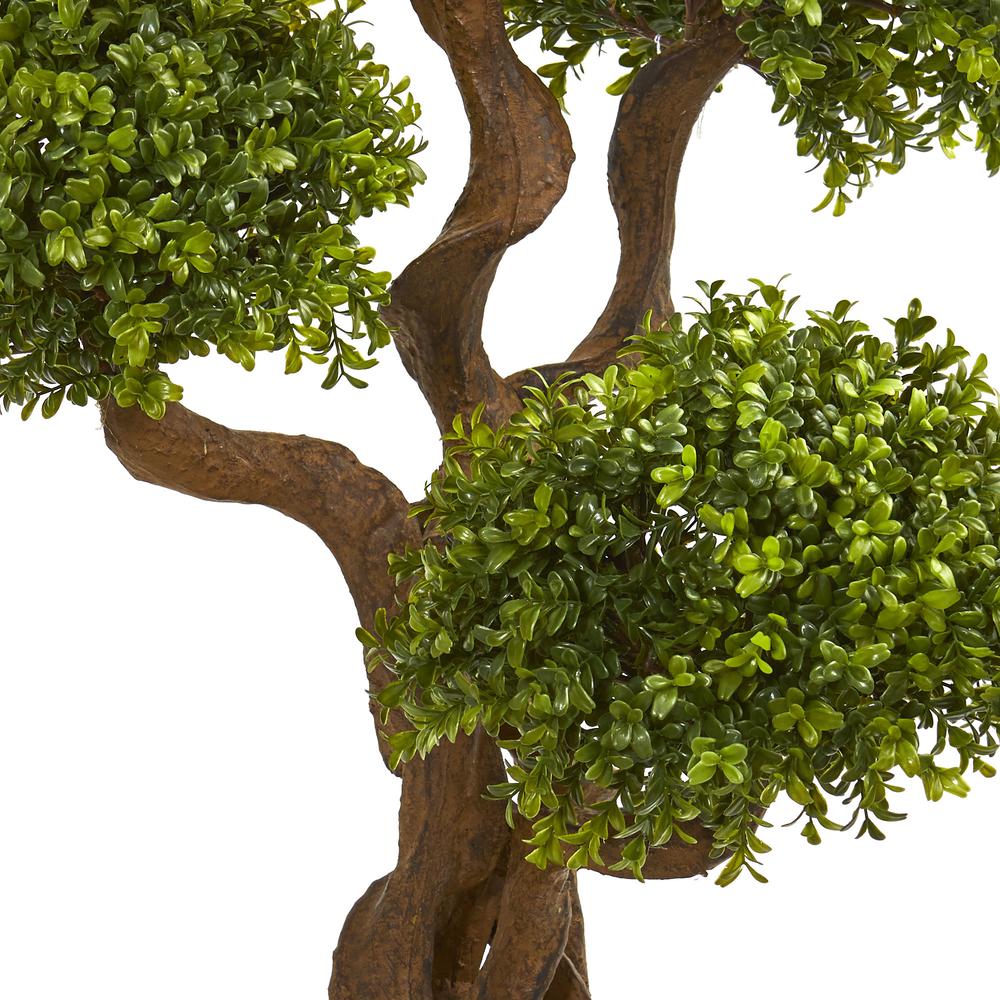 3.5ft. Four Ball Boxwood Artificial Topiary Tree. Picture 3
