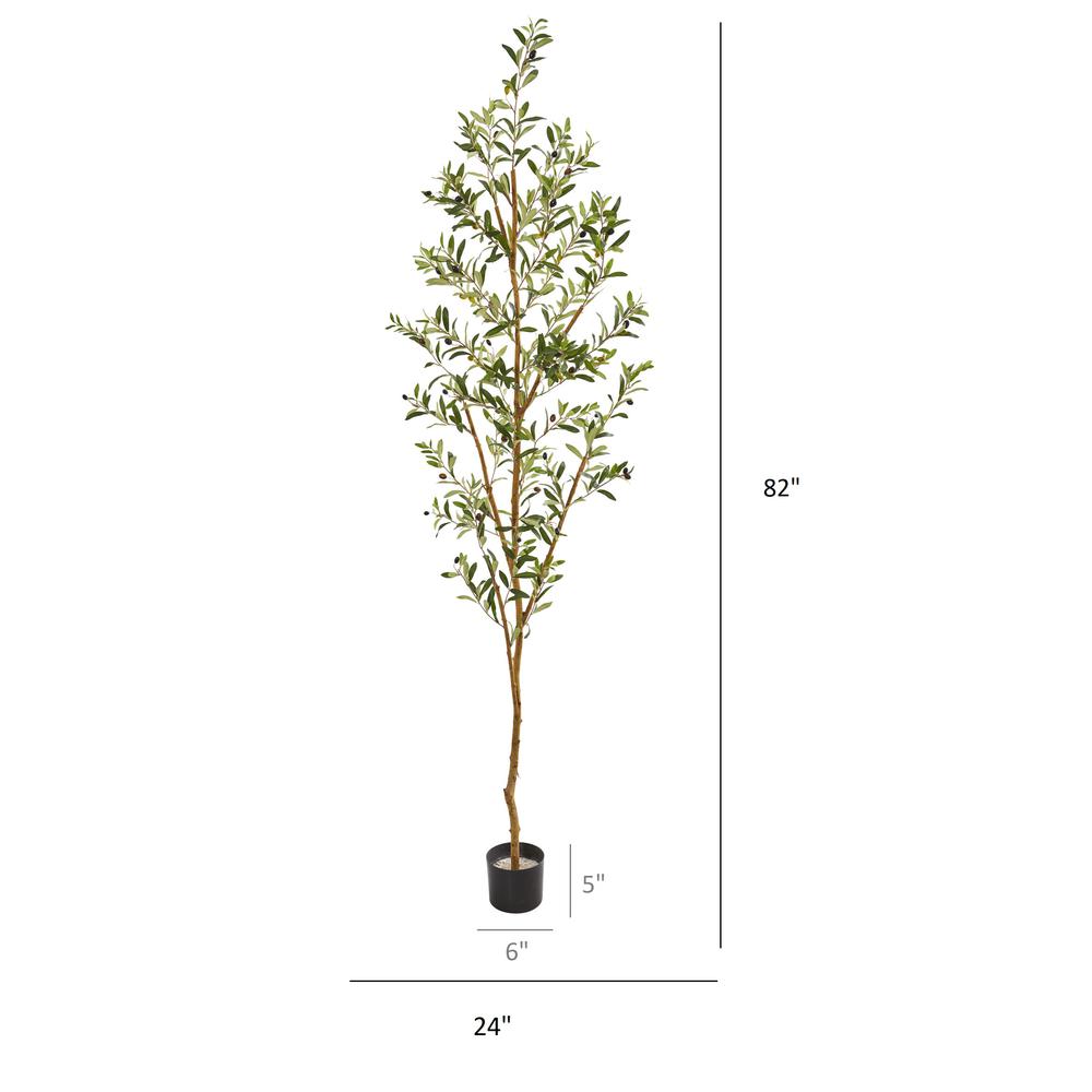 82in. Olive Artificial Tree. Picture 8