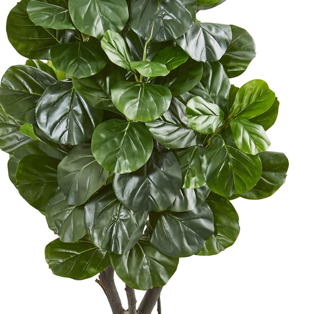 67in. Fiddle Leaf Fig Artificial Tree in Sand Stone Planter. Picture 2