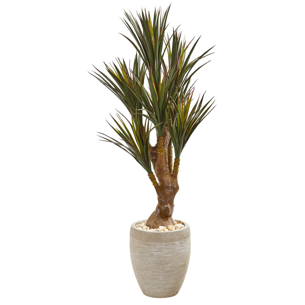 50in. Yucca Artificial Tree in Planter UV Resistant (Indoor/Outdoor). Picture 1