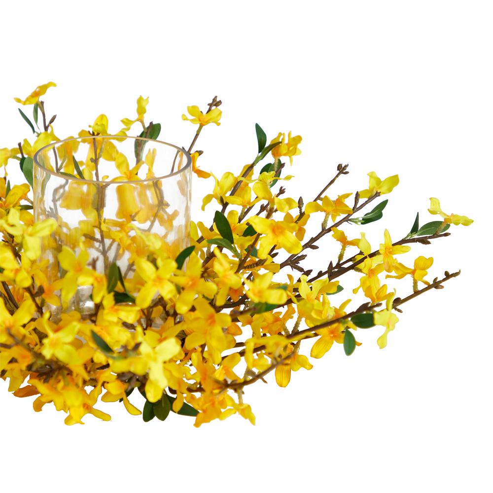 16in. Artificial Forsythia Candelabrum. Picture 3