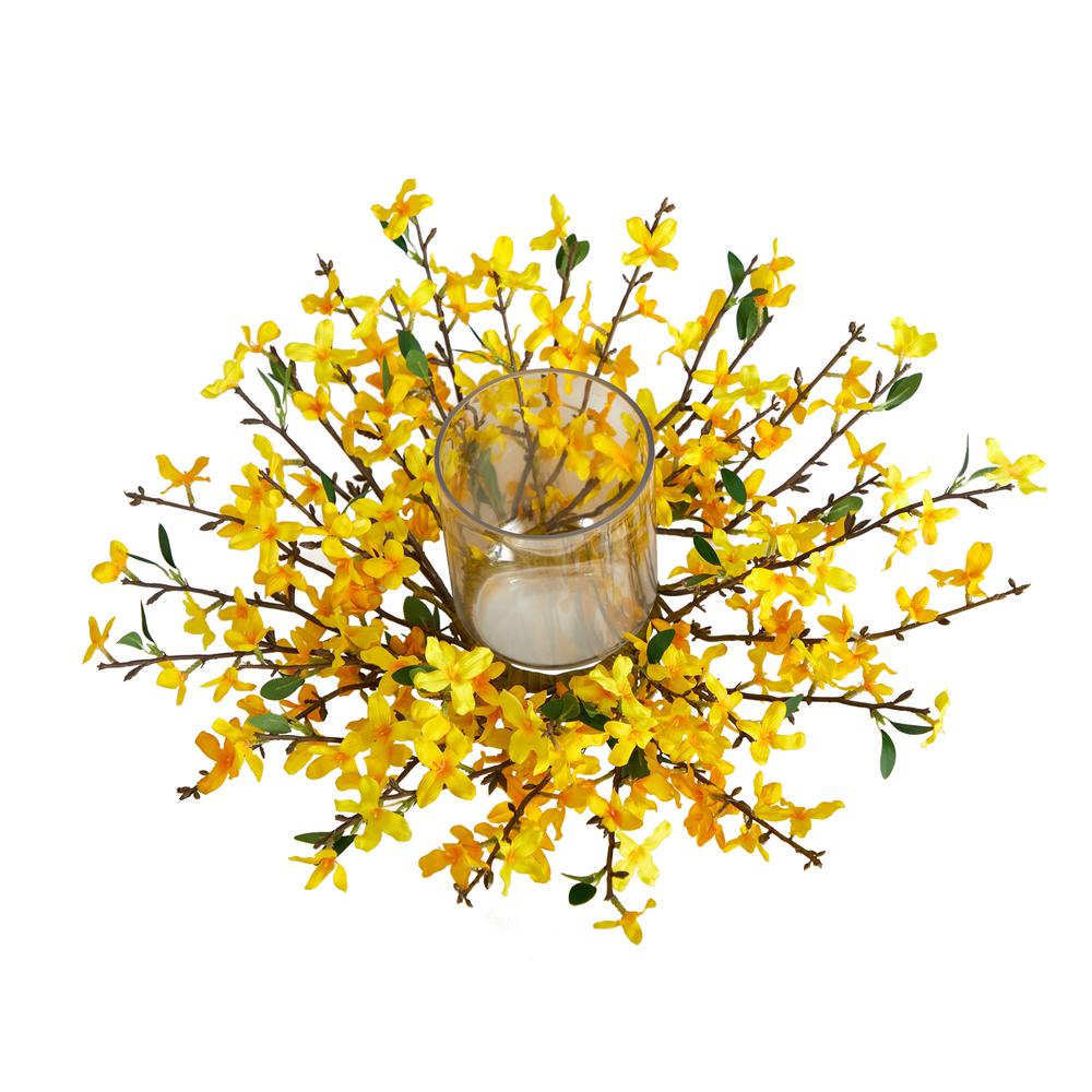 16in. Artificial Forsythia Candelabrum. Picture 4