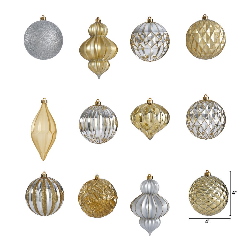 Holiday Lux Shatterproof, 12 Count Christmas Tree Ornament Set. Picture 2