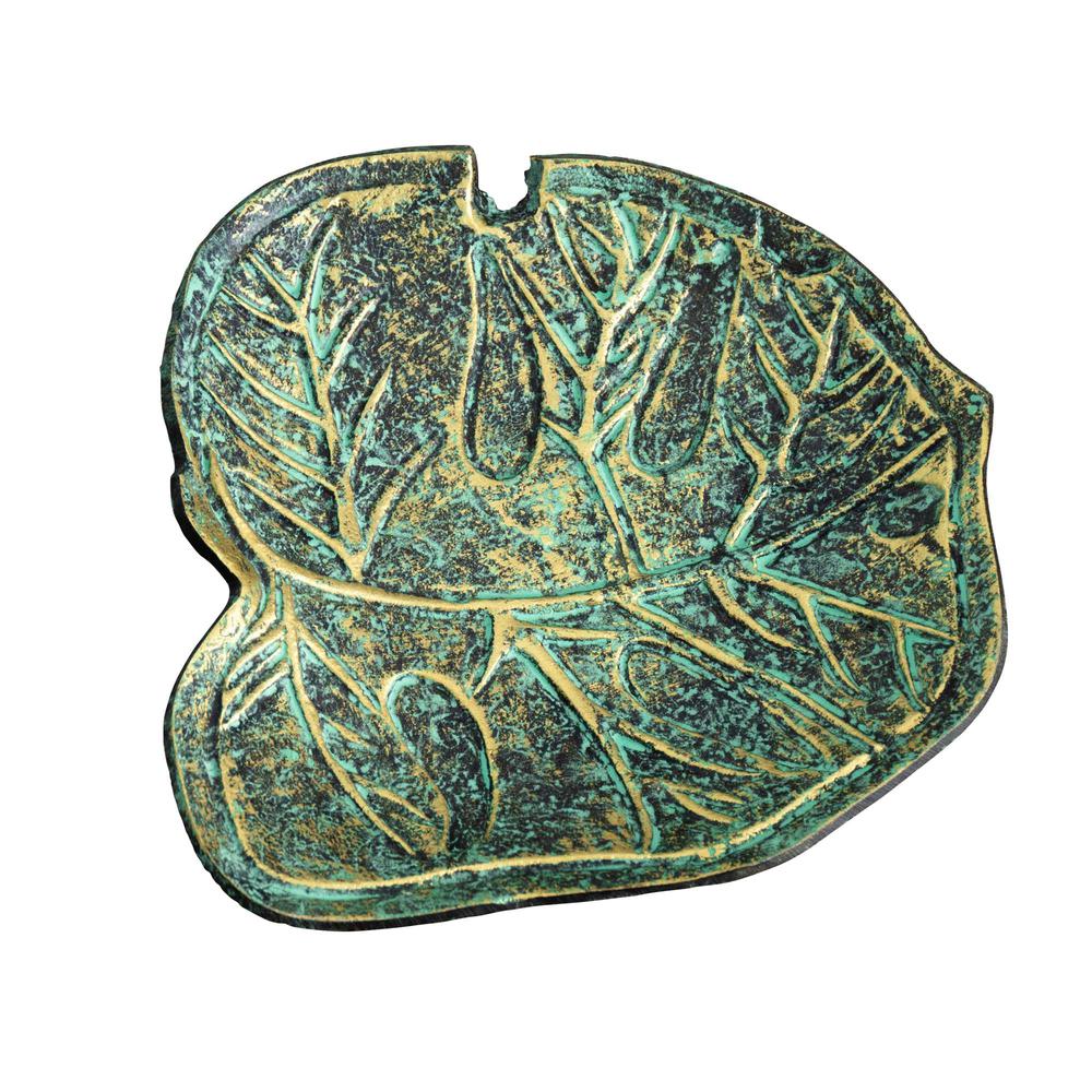 10in. Leaf Shaped Decorative Accent Tray. Picture 8