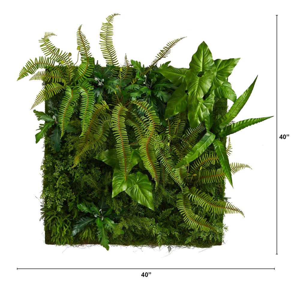 40in. x 40in. Forest Artificial Living Wall. Picture 3