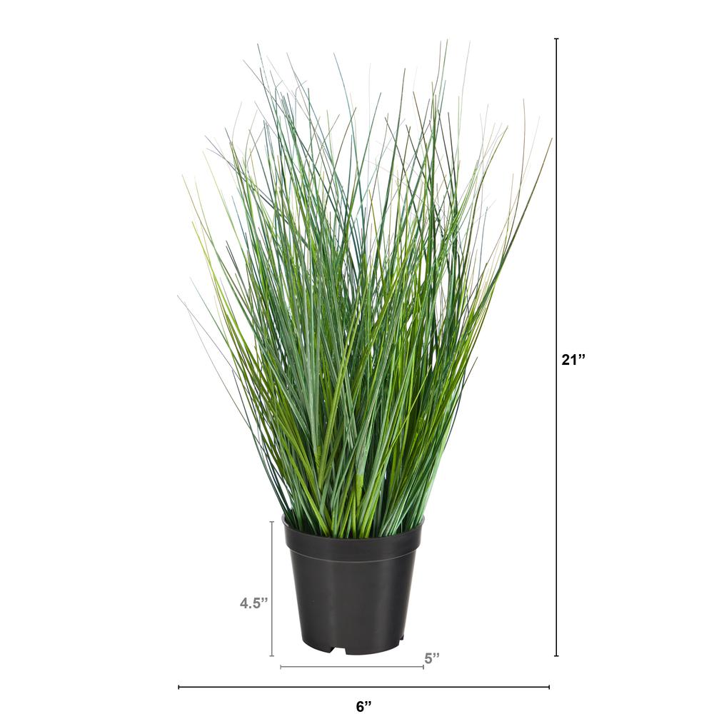 21in. Onion Grass Artificial Plant. Picture 3