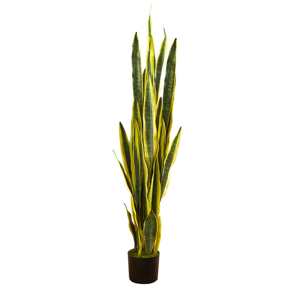58in. Sansevieria Artificial Plant. Picture 1