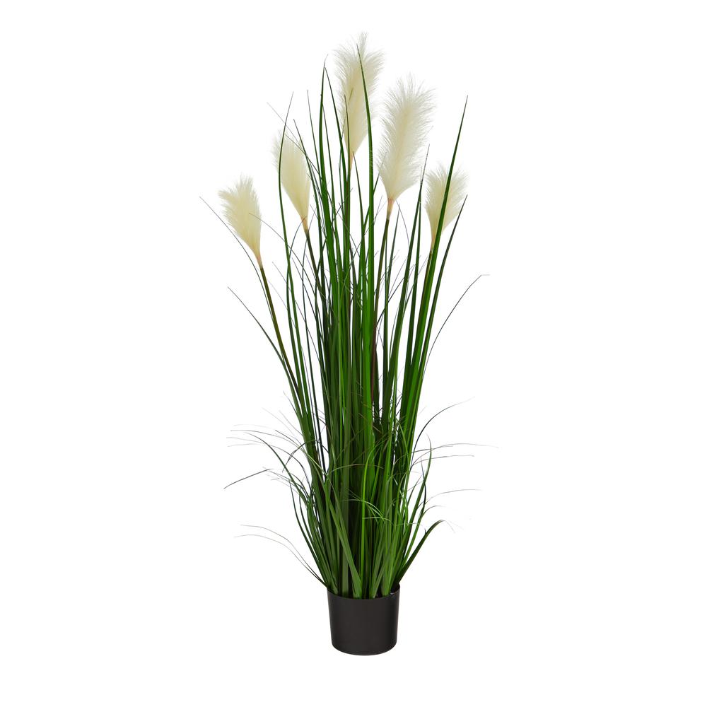 4’ Plum Grass Artificial Plant. Picture 1