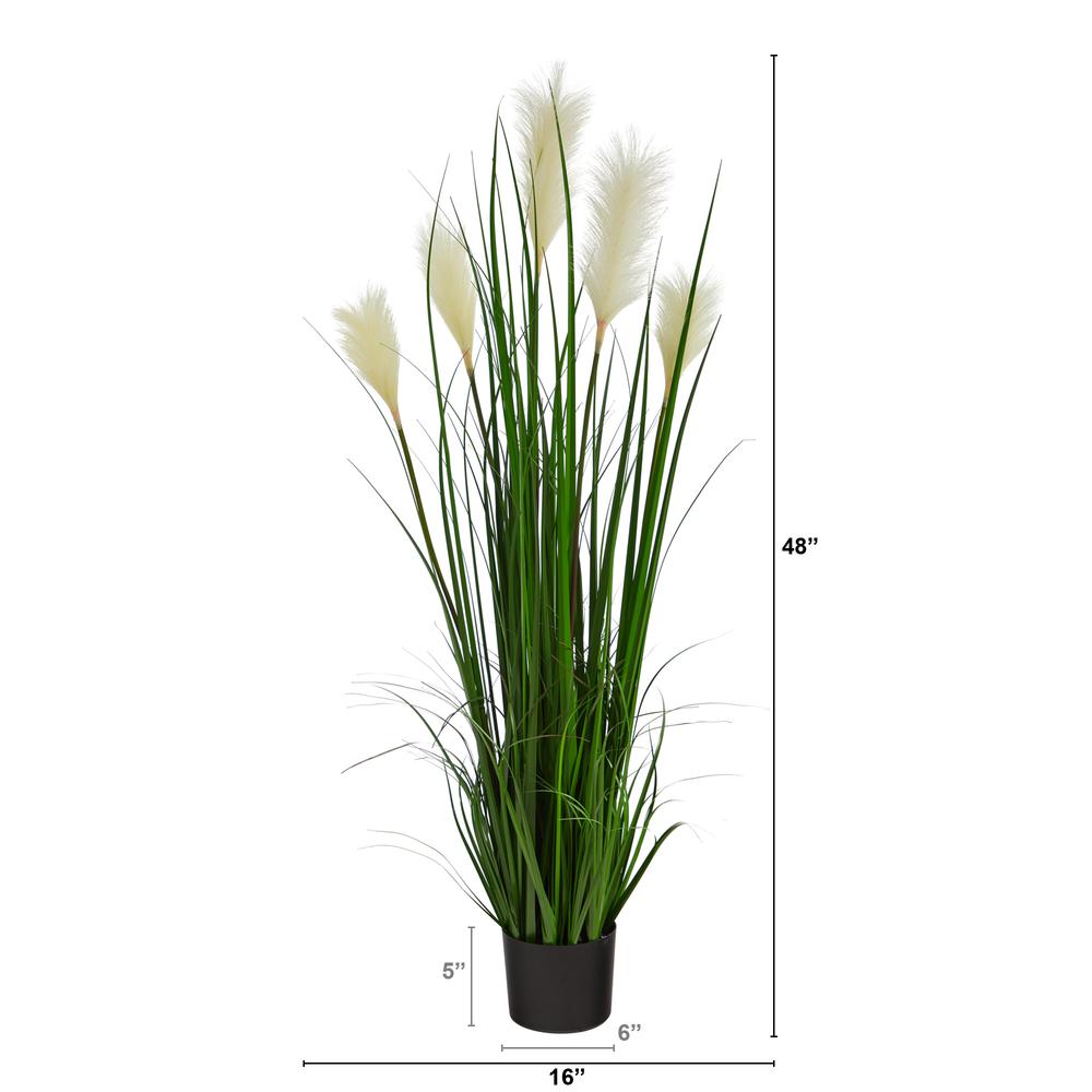 4’ Plum Grass Artificial Plant. Picture 2