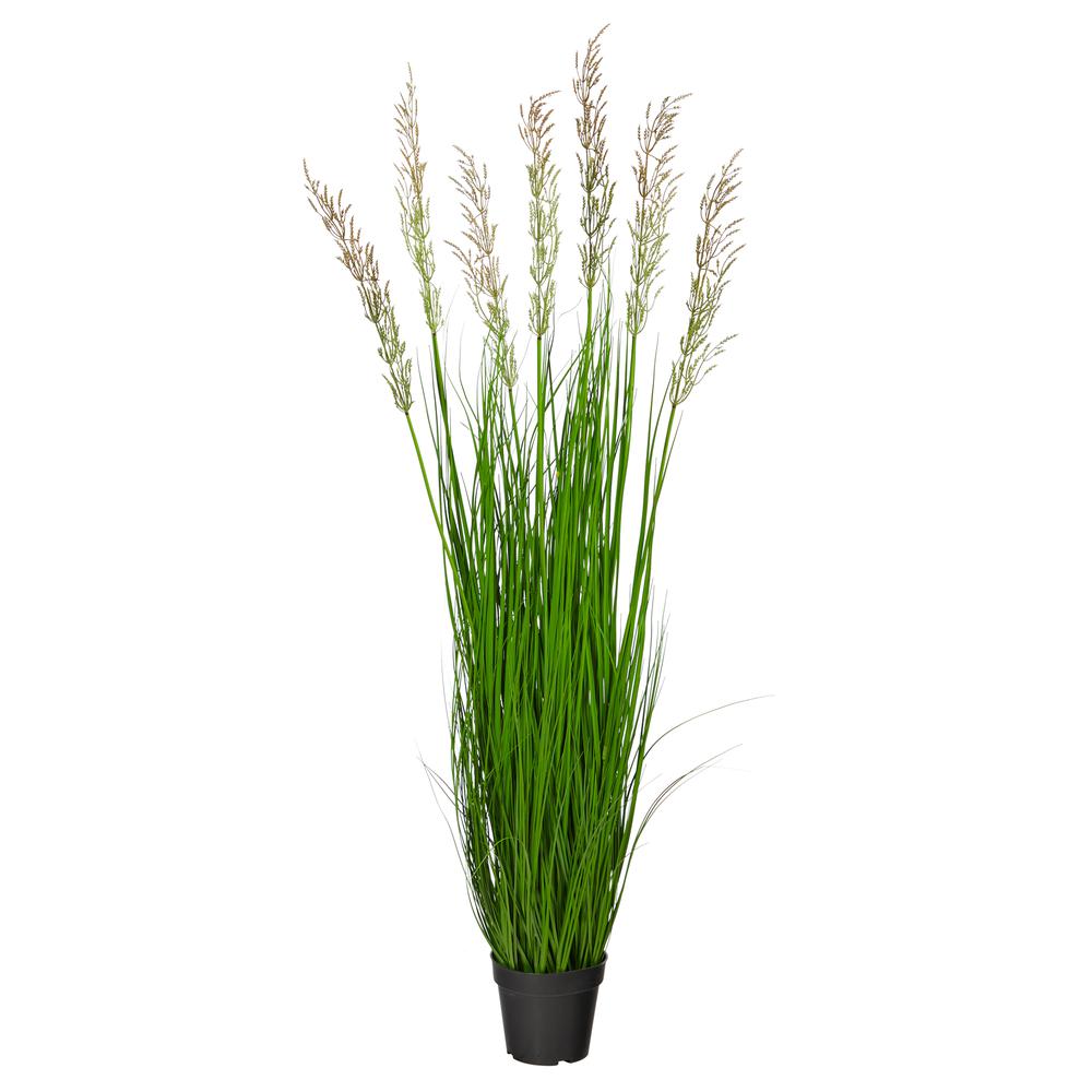 4.5’ Plum Grass Artificial Plant. Picture 1
