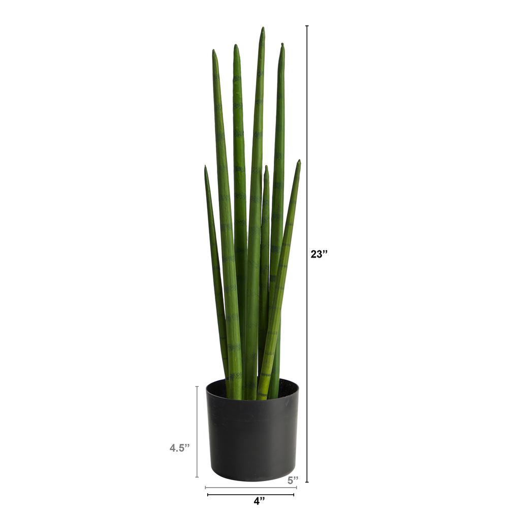 23in. Sansevieria Snake Artificial Plant. Picture 2