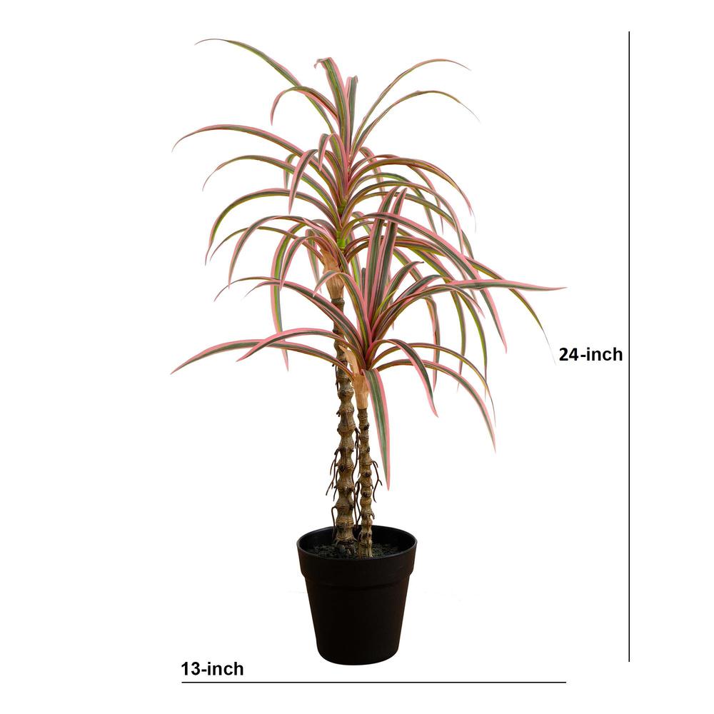 2ft. Artificial Dracaena Marginata Plant. Picture 1