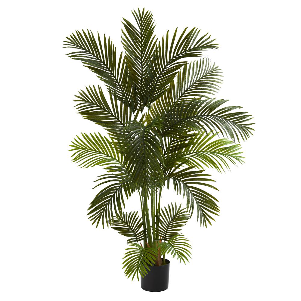 5.5ft. Areca Palm Artificial Tree, Green. Picture 1